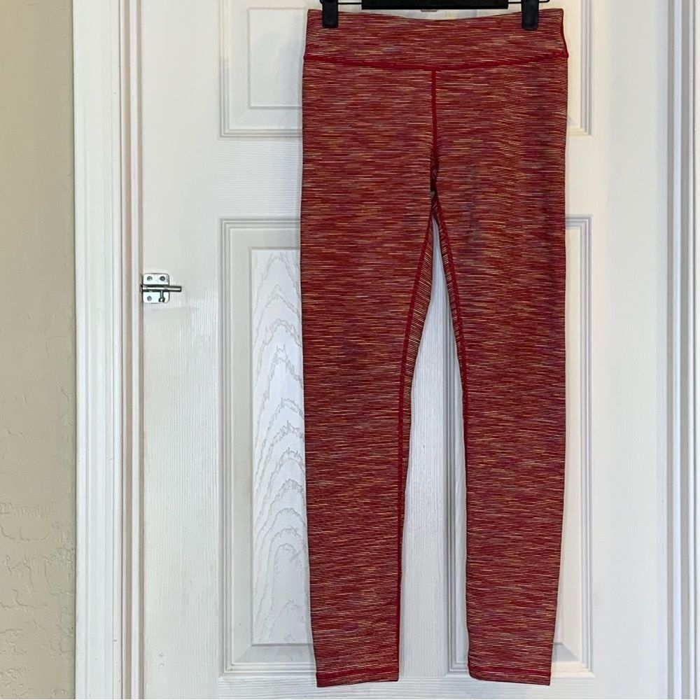 Zella Girl Pink Space Dye Multi color Leggings Size XL